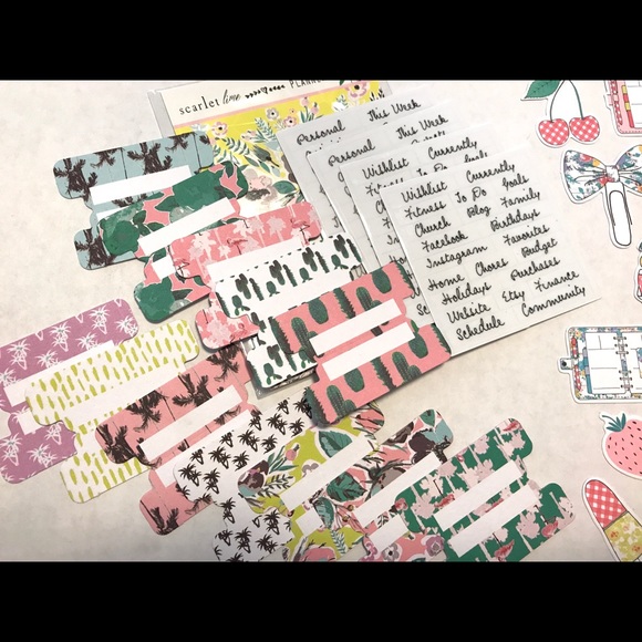 SOLD TPS Planner Society Tab Washi Note Die Cuts - Picture 6 of 8